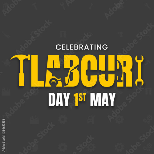 Celebrating Happy Labor Day Background Design Vector