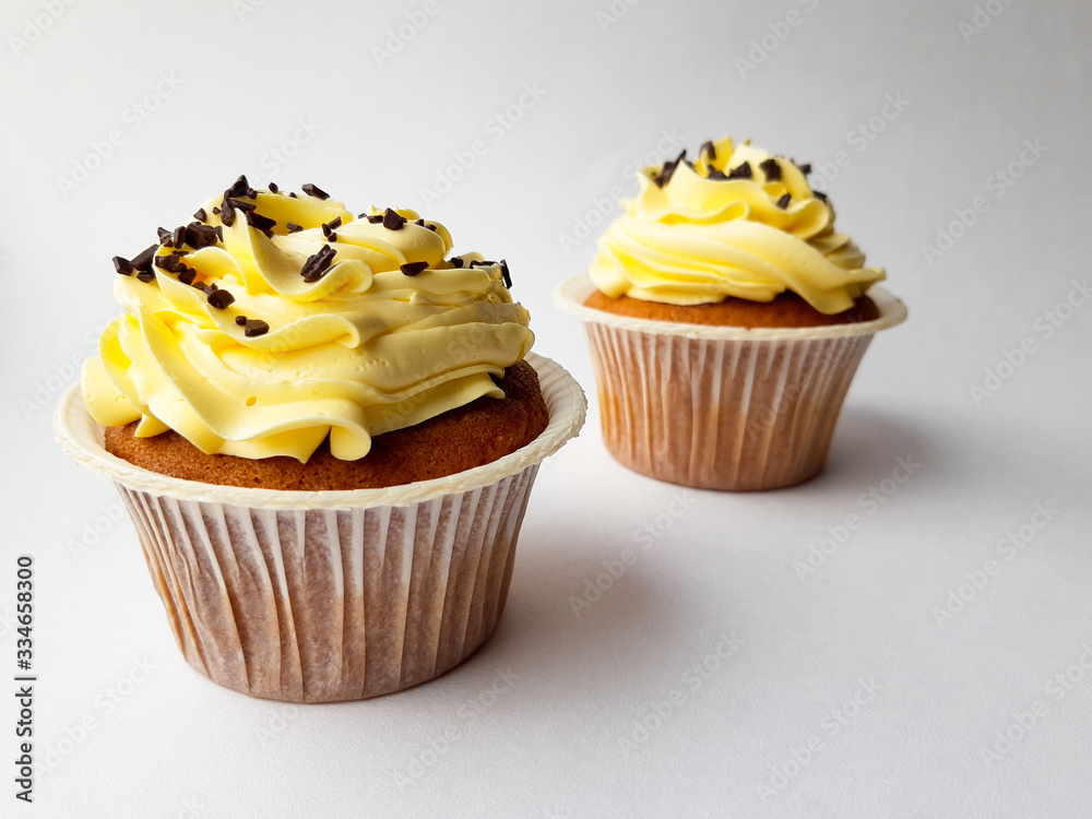 cupcakes on white background cupcakes on white background