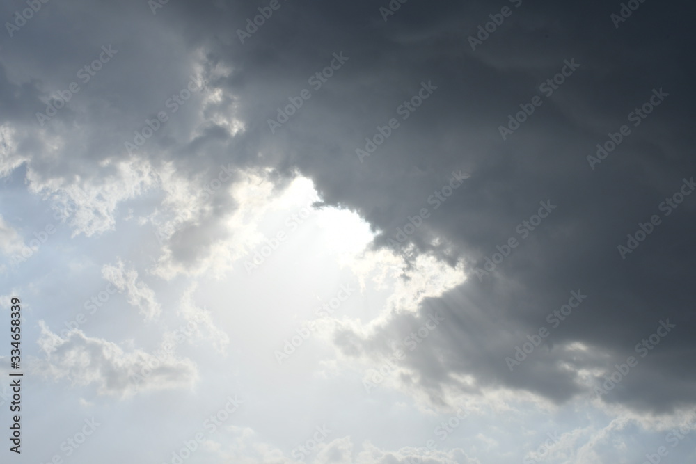 Cloud in the blue sky, Nature background