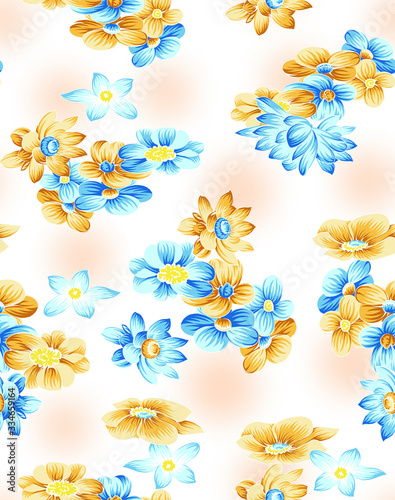 small flower semless textile surface design pattern
