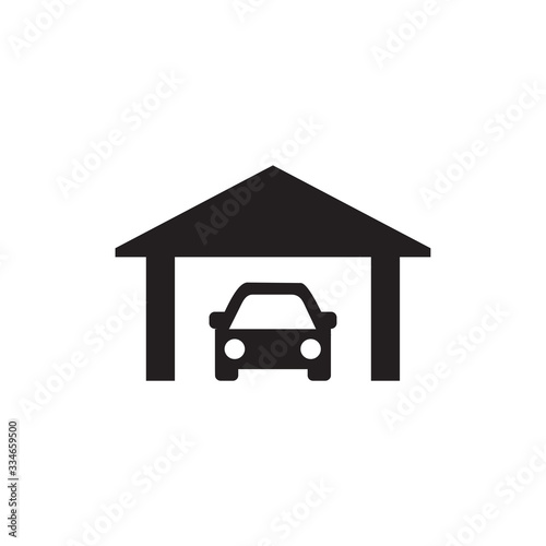 CAR GARAGE ICON , GARAGE ICON