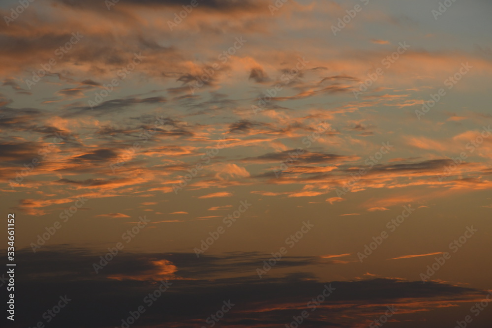 Clouds in the Sky and Beautiful Natural Evening at Kutch, Gujarat, India