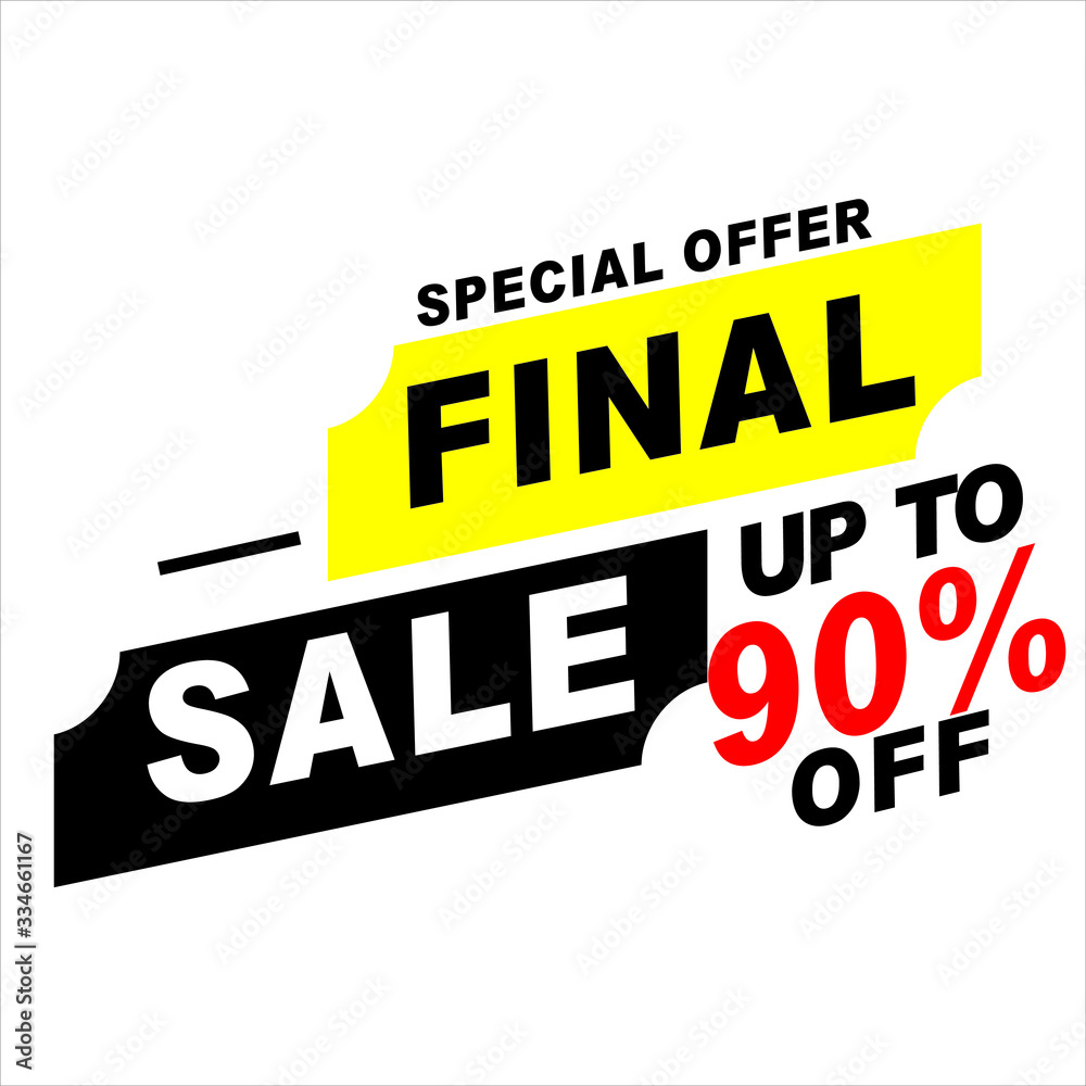 Sale of special offers. Discount with the price is 90%.