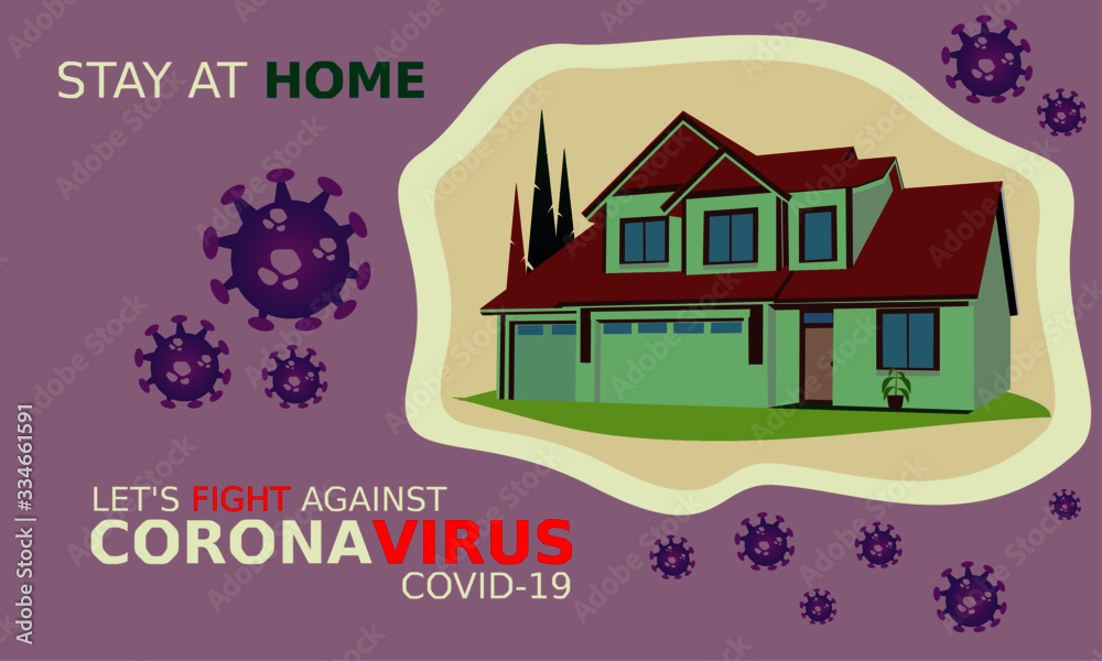 Coronavirus, covid-19. Stay at home. Social distancing. Physical distancing. Work from home