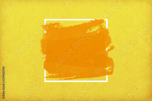yellow and orange painted square design for background