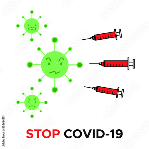 Vivid illustrations about the virus and protection against coronavirus. Suitable for printing on informational posters and messages.