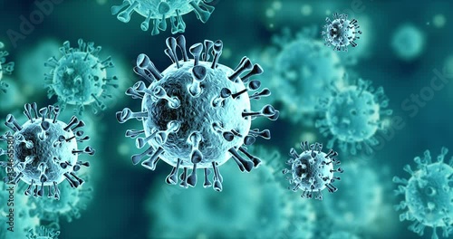 3D animation of Coronavirus