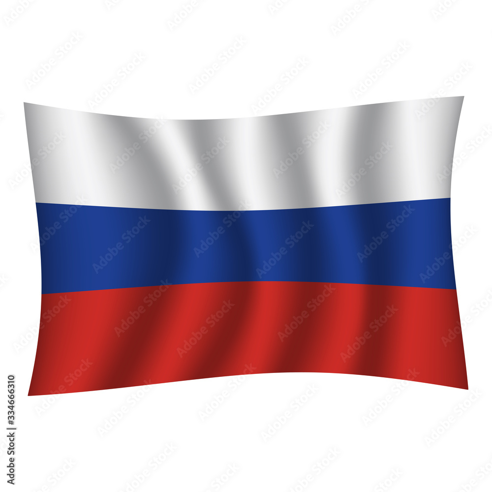 Russia flag background with cloth texture. Russia Flag vector illustration eps10. - Vector Russia flag background with cloth texture. Russia Flag vector illustration eps10. - Vector