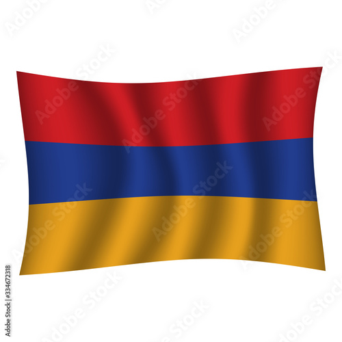 Armenia flag, official colors and proportion correctly. National Armenia flag. Flat vector illustration. EPS10.