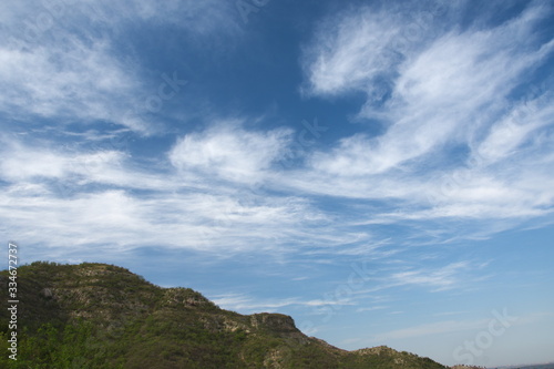 Landscape of beautiful clouds against blue sky