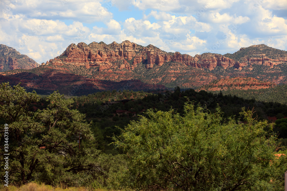 Camp Verde, Arizona / USA - August 01, 2015: Arizona landscape near Camp Verde, Arizona, USA