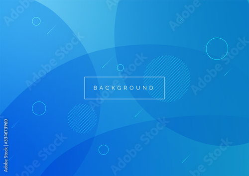 Abstract circle shape blue background
