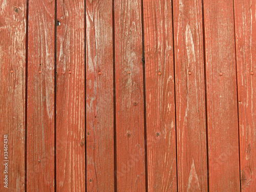 old peeling boards with peeling brown paint for the background