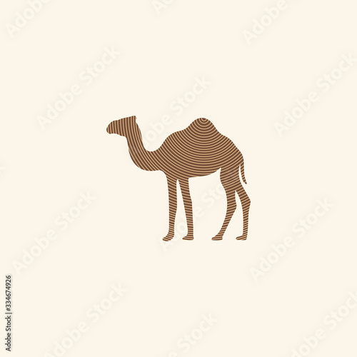 Camel logo vector design template
