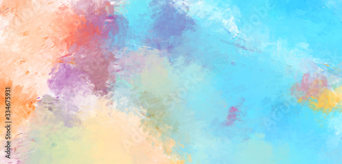 Brushed Painted Abstract Background. Brush stroked painting. Strokes of paint. 2D Illustration.