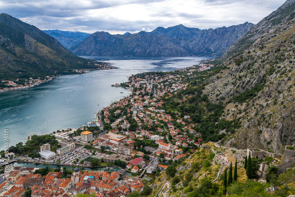 view of kotor bay montenegro