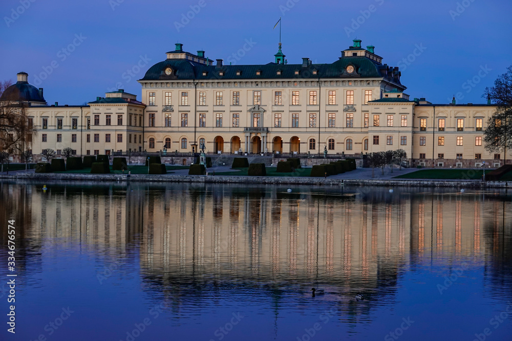 Stockholm, Sweden The grounds of Drottningholm, the Royal Palace