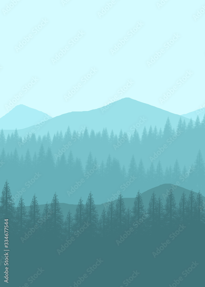 Flat landscape mountain for background, wallpaper, texture, ui, 