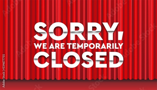 Coronavirus temporarily closed template.