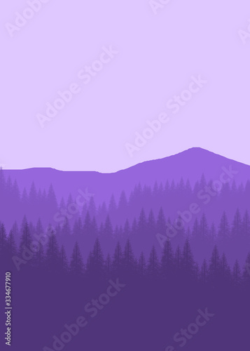 Flat landscape mountain for background, wallpaper, texture, ui, 