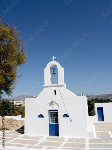 Greek orthodox church of Cycladic style.
