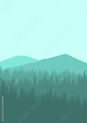 Flat landscape mountain for background, wallpaper, texture, ui, 