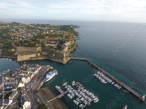 Port de Sauzon, vue par drone