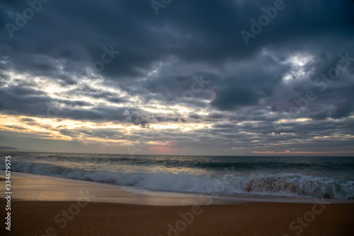 coast of the Atlantic Ocean. Nazare, Portugal