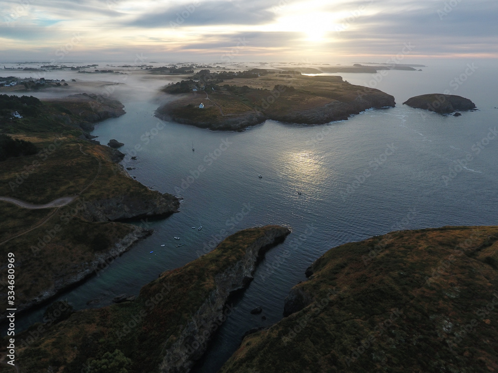Pointe de Bangor, vue par drone Pointe de Bangor, vue par drone
