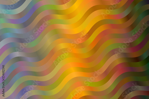 Yellow and orange waves abstract vector background. Simple pattern.