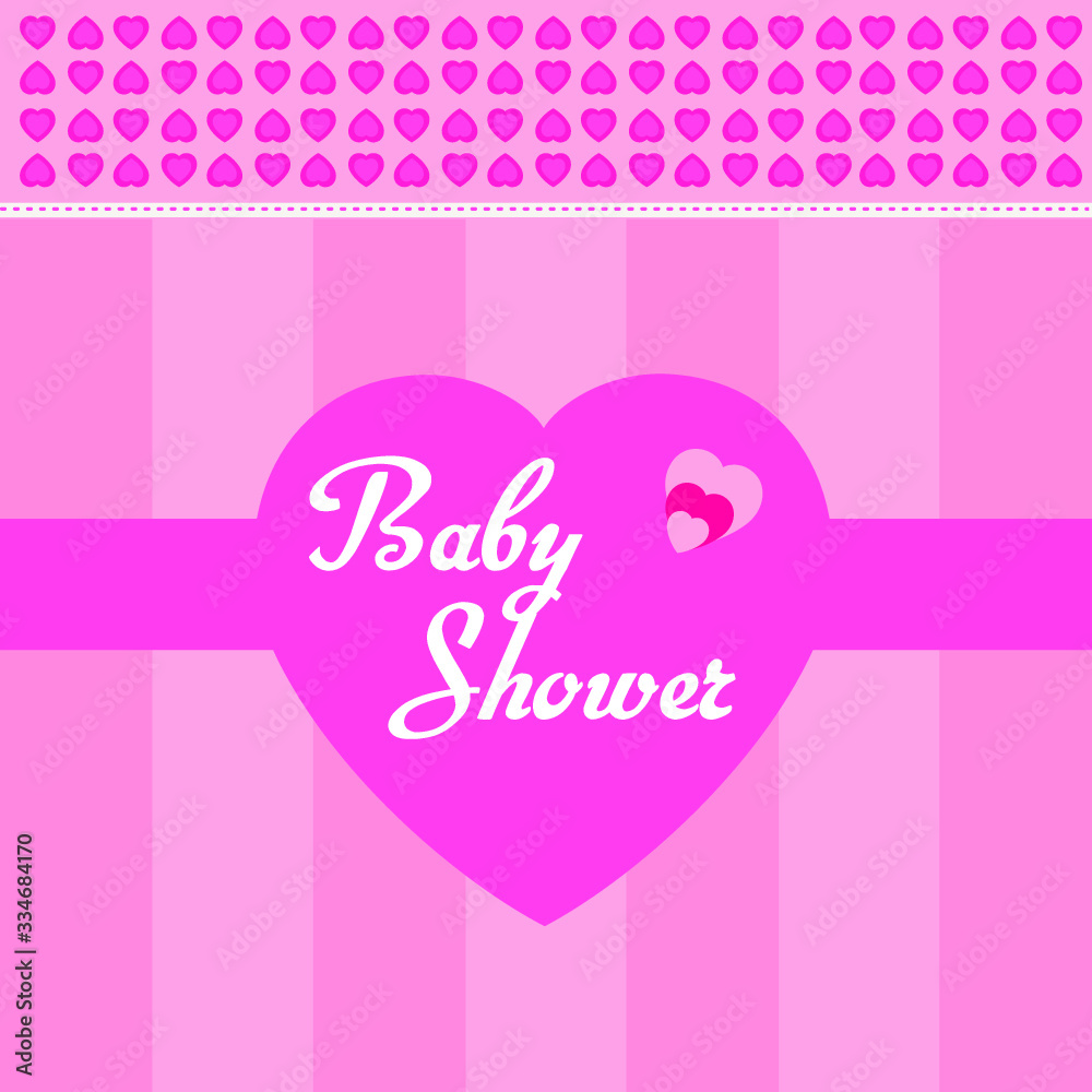 Baby shower, Vector illustration. Vector background.