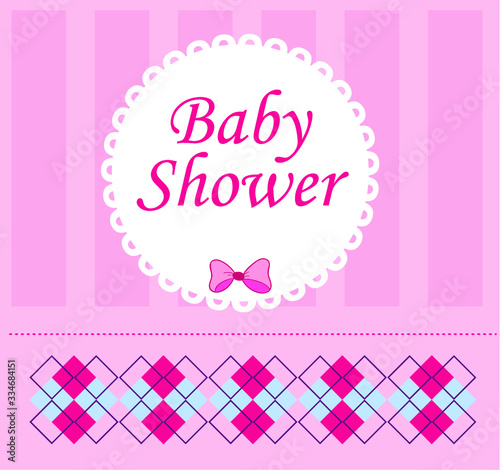 Baby shower, Vector illustration. Vector background.