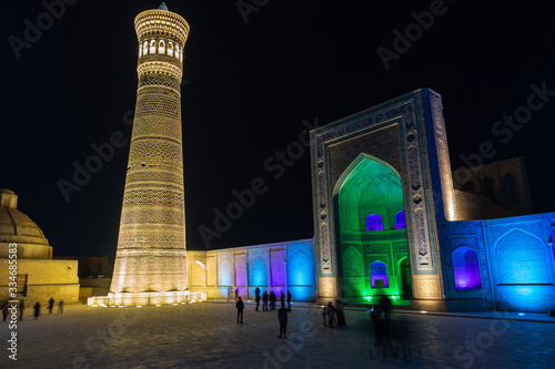 Kalyan mosque, POI Kalyan architectural complex, Bukhara city, Uzbekistan photo