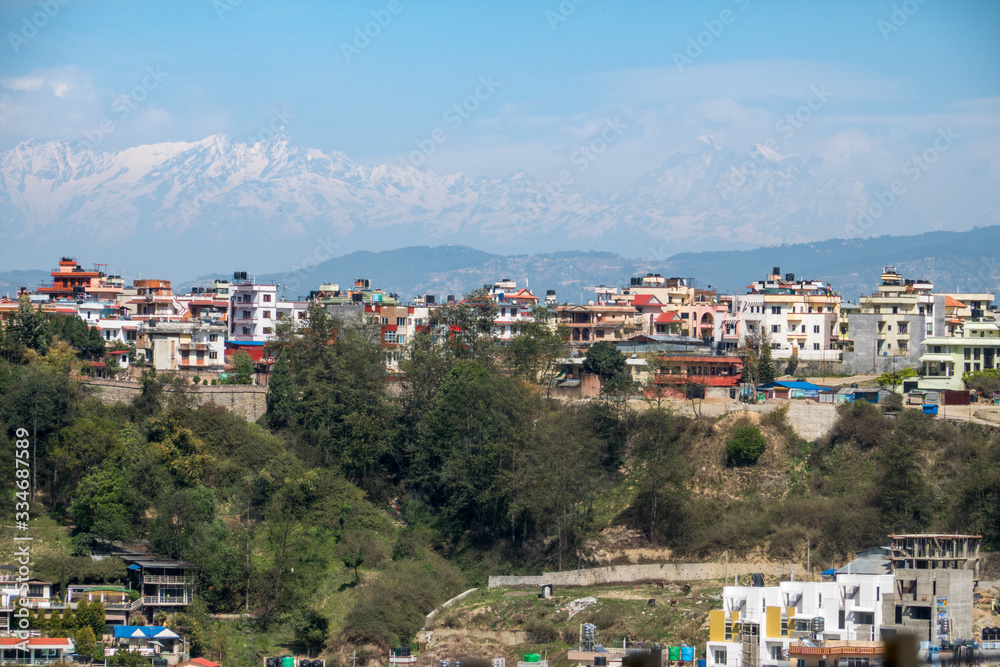 Mountains Behind the City of Kathmandu