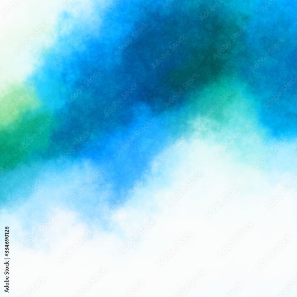 Watercolor painted background. Abstract Illustration wallpaper. Brush stroked painting. 2D Illustration.