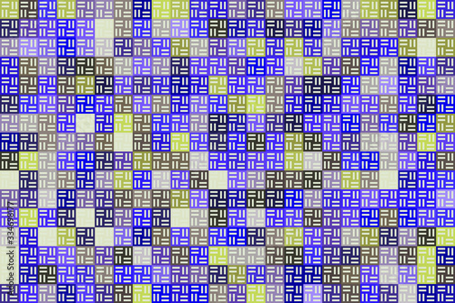 Retro pattern of different shapes. Colorful vector mosaic backdrop. Geometric hipster retro background