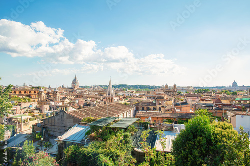 Beautiful colorful daytime city landscape