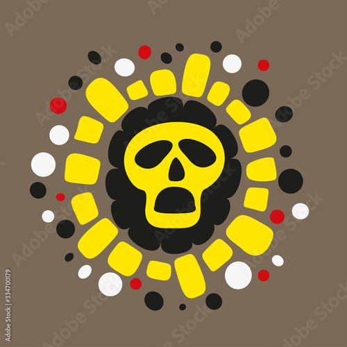 Stop coronavirus. Coronavirus outbreak vector illustratin. Pandemic medical concept with dangerous cells.
