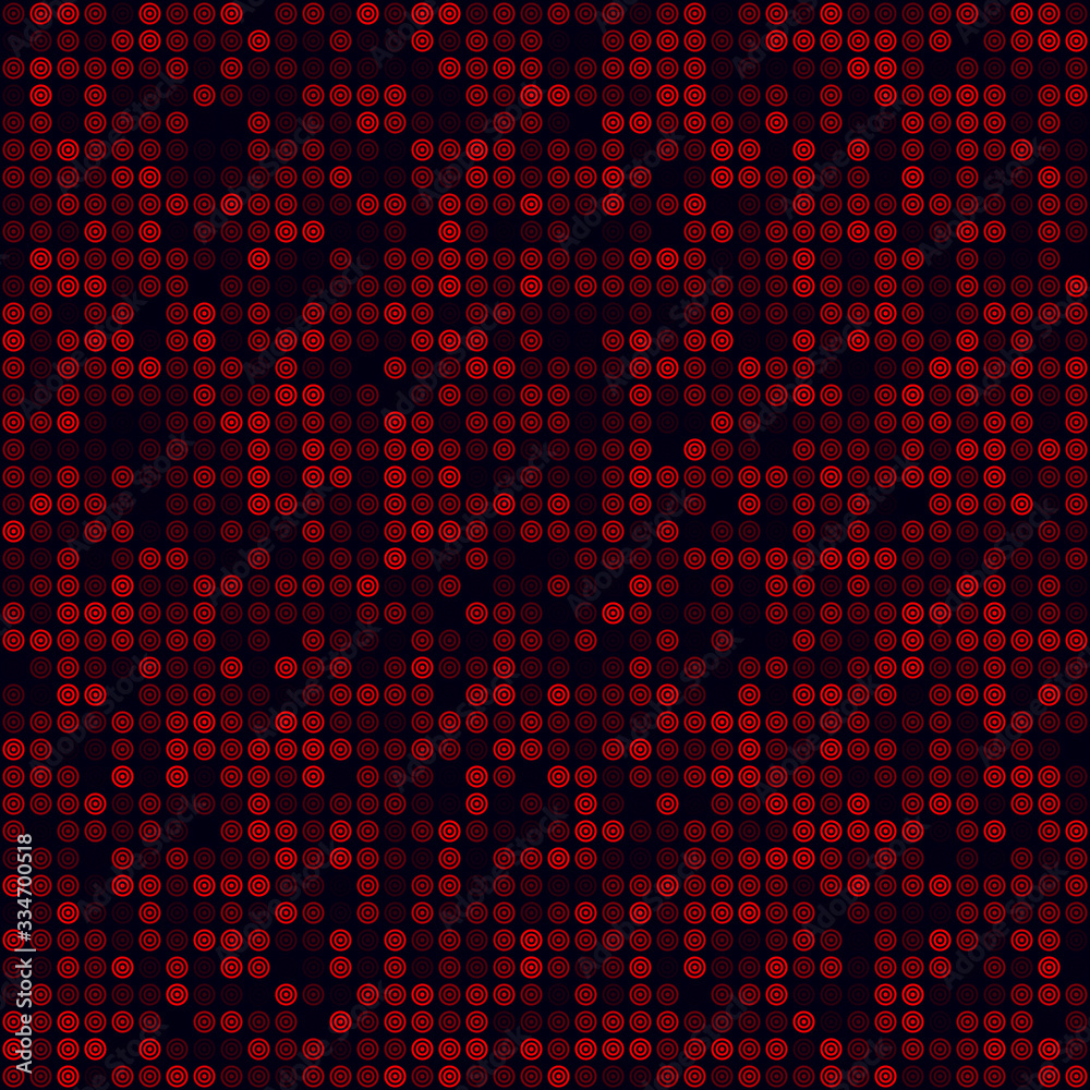 Digital pattern. Filled pattern of multiple rings. Red colored seamless background. Beautiful vector illustration. Digital pattern. Filled pattern of multiple rings. Red colored seamless background. Beautiful vector illustration.