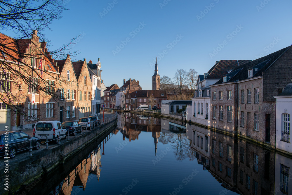 Canals in Bruges, Venice of the North, Belgium