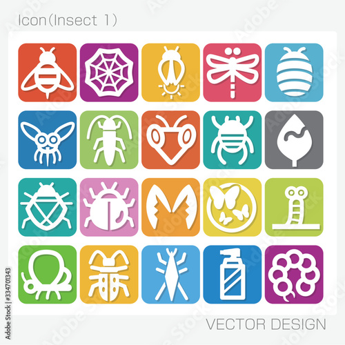 アイコン・昆虫（Insect 1）Vector Design
