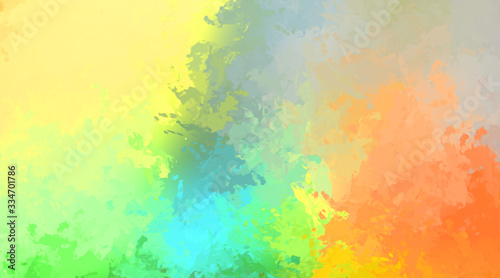 Brushed Painted Abstract Background. Brush stroked painting. Artistic vibrant and colorful wallpaper.