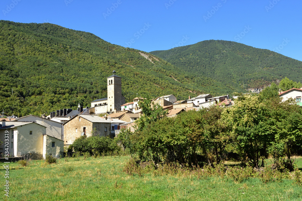 village of Biescas, Huesca province, Aragon, Spain
