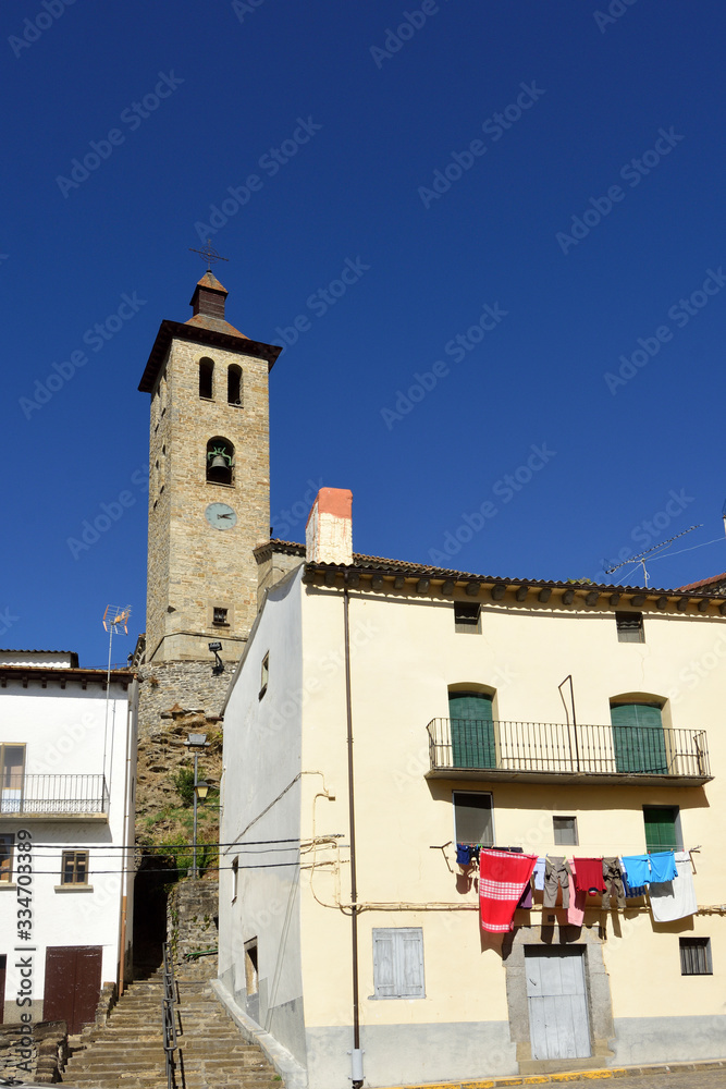  San Pedro church of Biescas, Huesca province, Aragon, Spain