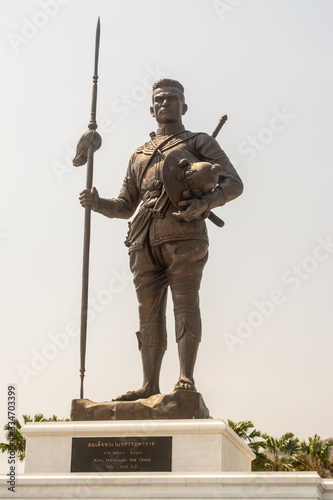 King Naresuan the Great’s Monument is in Rajabhakti park in Prachuap Khiri Khan Province of Thailand