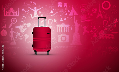 trolley, valigia, viaggio, vacanze,