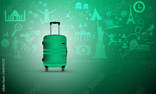 trolley, valigia, viaggio, vacanze,