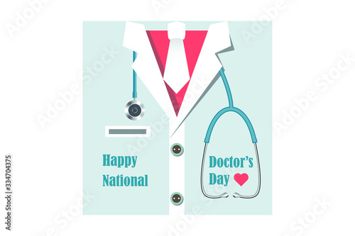 Happy international doctor's day, vector file.
