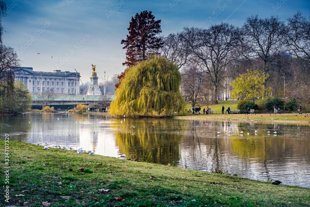 Fototapeta premium fountain in park