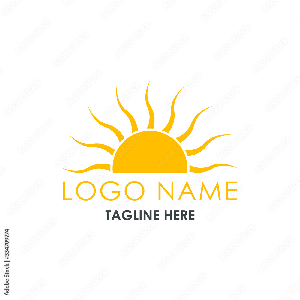 sun icon logo design vector sun icon logo design vector